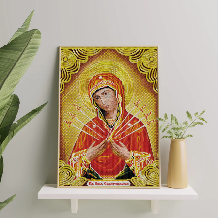Set goblen cu diamante, cu sasiu, Imblanzirea inimilor impietrite, 40x50 cm [1]