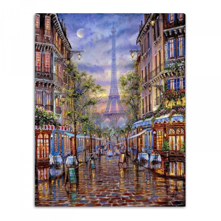 Set goblen cu diamante, cu sasiu, Paris [0]