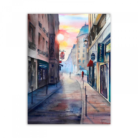 Set goblen cu diamante, cu sasiu, Luminile orasului [1]