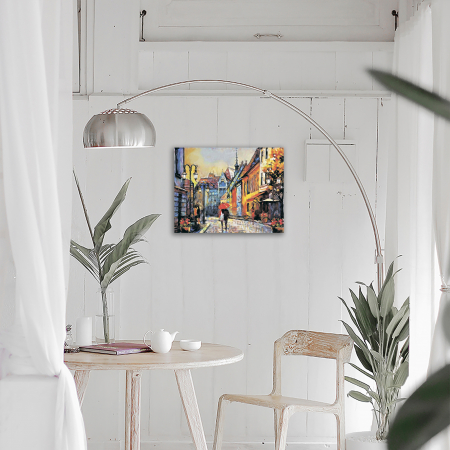 Goblen cu Diamante, cu sasiu, Oras European, 40x50 cm [1]