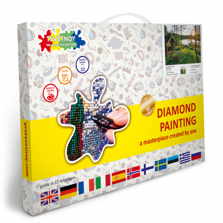 Set goblen cu diamante, cu sasiu, Peisaj pitoresc [1]