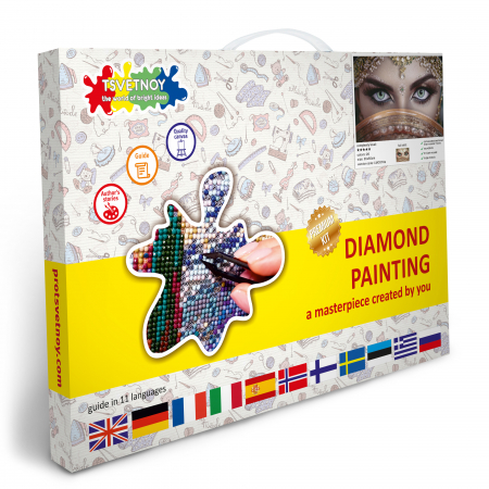 Goblen cu diamante, cu sasiu, Privire Orientala 50x65 cm [5]