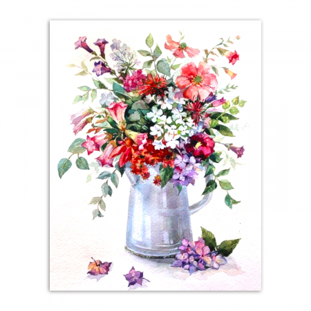 Goblen cu Diamante, cu sasiu, Rapsodie florala, 40x50 cm [0]