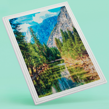 Set goblen cu diamante, cu sasiu, Senzatie de libertate, 40x50 cm [1]