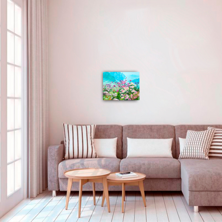 Goblen cu diamante, cu sasiu, Camp de Primavara [4]