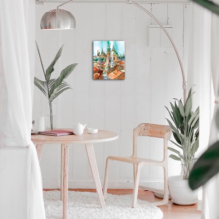 Goblen cu Diamante, cu sasiu, Turnurile Vechiului Oras, 40x50 cm [3]