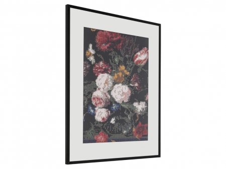 Set goblen cu diamante, fara sasiu, Flori - Jan Davidszoon de Heem, 40x50 cm [3]