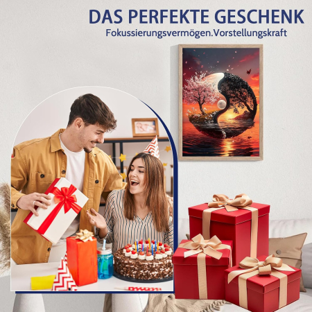 Set goblen cu diamante, fara sasiu,Yin & Yang, 30x40 cm [3]