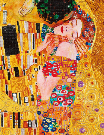 Goblen cu diamante,  Sarutul - Klimt  71x56 cm [0]