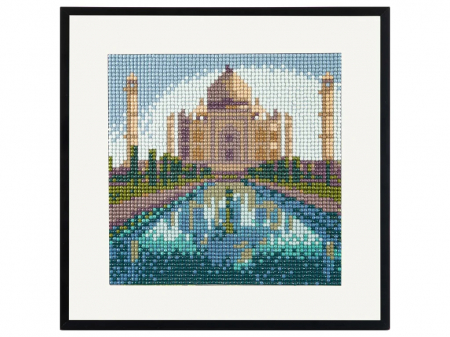 Set goblen cu diamante, fara sasiu, Taj Mahal, 20x20 cm [0]