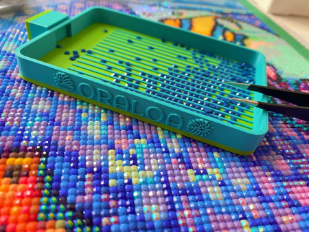 Set goblen cu diamante patrate @Oraloa, fara sasiu, Culori din Capri, 80x66 cm [3]