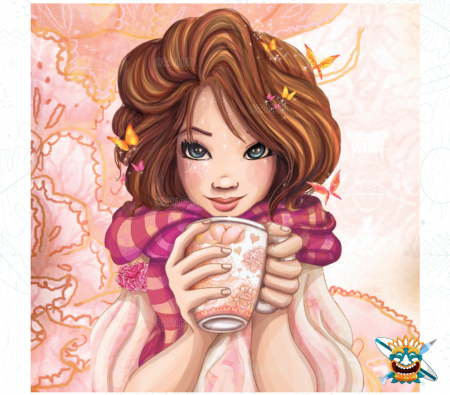 Set goblen cu diamante patrate @Oraloa, fara sasiu, Imparateasa aromelor, 71x71 cm [0]