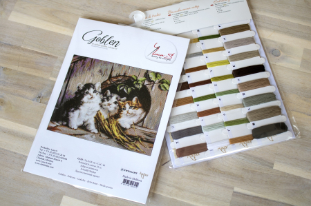 Set goblen de cusut, cu diagrama, Adapost prietenos 22,5x18 cm [3]