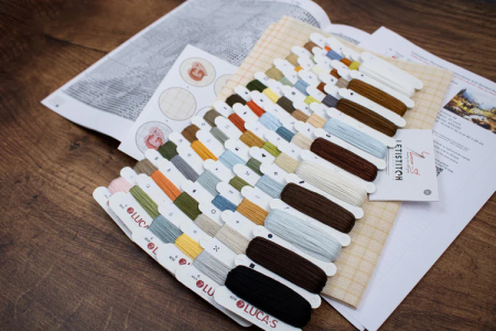 Set goblen de cusut, cu diagrama, Maretia naturii, 42 x 28 cm [2]