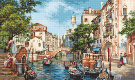 Ac & Ata - Set goblen, Strazile din San Polo, 39x23 cm