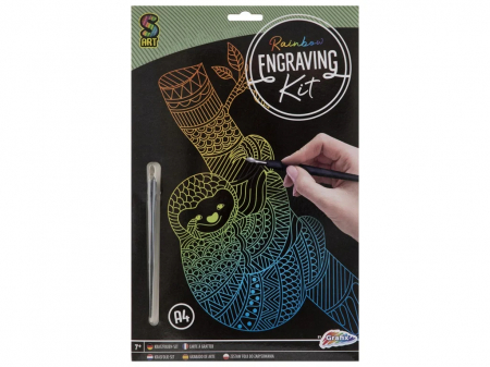 Set gravura folie curcubeu, Lenesul, A4 [0]