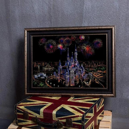 Set gravura folie multicolora, New York, A3 [2]