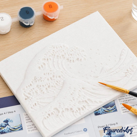 Mini set pictura 3D in relief, Irisi - van Gogh, 13,5x 10,5 cm [4]