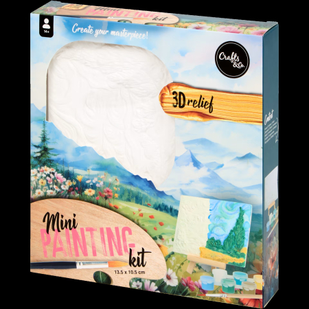 Jucarii DIY - Set pictura 3D, Drum cu chiparosi, 10,5x 13,5