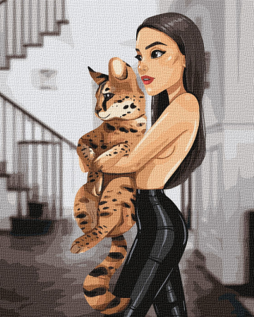 Set pictura pe numele, cu sasiu, Draga mea, 40x50 cm [0]
