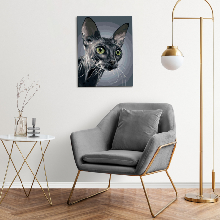 Set pictura pe numere, cu sasiu, Sfinx, 40x50 cm [4]