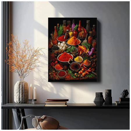 Set pictura pe numere, cu sasiu, Arome din orient, 40x50 cm [2]