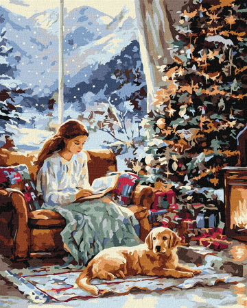 Picturi pe numere 40x50 cm – modele variate pentru toate gusturile - Set pictura pe numere, cu sasiu, Moment de pace, 40x50 cm