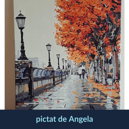 Set pictura pe numere, cu sasiu, Autumn, 40x50 cm [5]