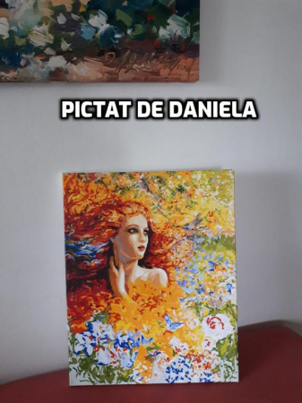 Set pictura pe numere, cu sasiu, Briza de vara - Josephine Wall, 40x50 cm [7]