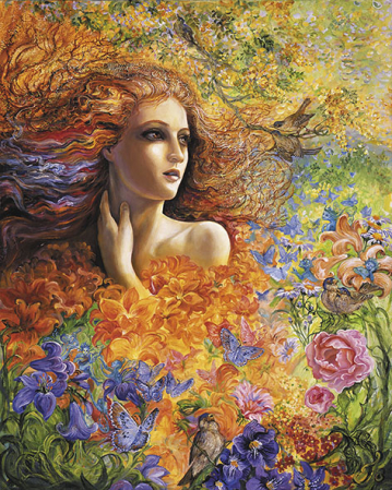 Set pictura pe numere, cu sasiu, Briza de vara - Josephine Wall, 40x50 cm [0]