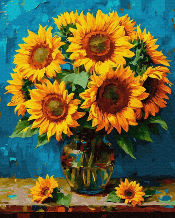 Dimensiune clasica 40x50cm - Set pictura pe numere, cu sasiu, Vara capturata, 40x50 cm