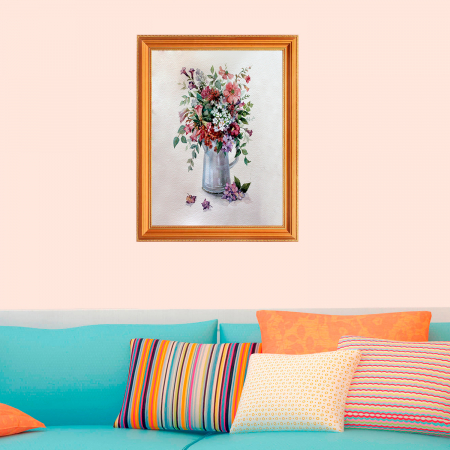 Set pictura pe numere, cu sasiu, Rapsodie Florala [2]