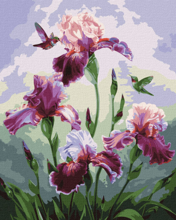 Set pictura pe numere, cu sasiu, Cantecul verii, 40x50 cm [0]