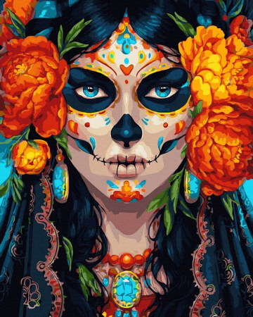 Set pictura pe numere, cu sasiu, Cavalera, 40x50 cm [0]