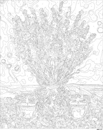 Set pictura pe numere, cu sasiu, Lavanda, 40x50 cm [3]
