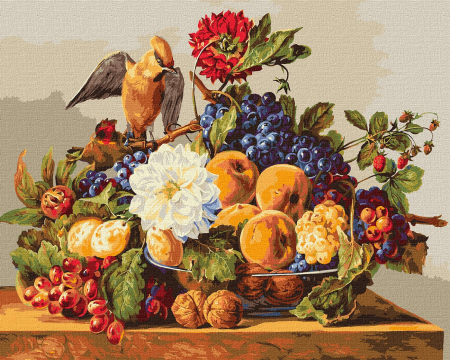 Picturi pe numere - Set pictura pe numere, cu sasiu, Dejun boem - Franz Xaver, 40x50 cm