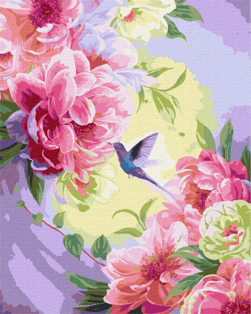 Set pictura pe numere, cu sasiu, Delicatete, 40x50 cm [0]