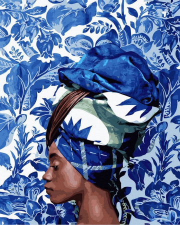 se / Set pictura pe numere, cu sasiu, Desene africane, 40x50 cm [0]