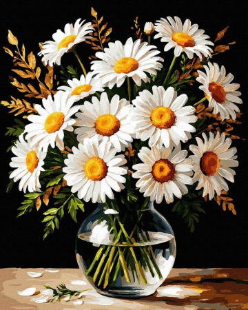 Picturi pe numere 40x50 cm – modele variate pentru toate gusturile - Set pictura pe numere, cu sasiu, Detalii aurii, 40x50 cm