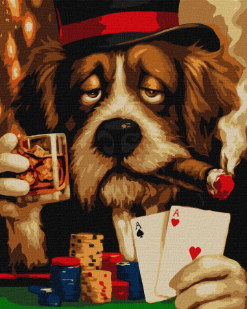 Picturi pe numere 40x50 cm – modele variate pentru toate gusturile - Set pictura pe numere, cu sasiu, Noroc, 40x50 cm