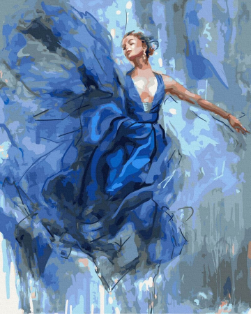 Picturi pe numere - Set pictura pe numere, cu sasiu, Euforia dansului, 40x50 cm