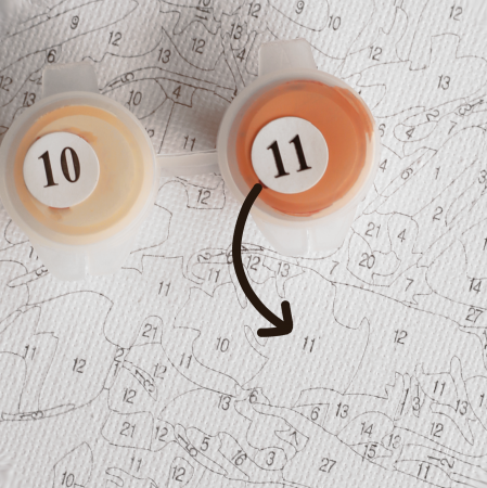 Set pictura pe numere, cu sasiu, Familia - Klimt, 40x50 cm [5]