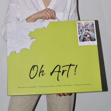 Set pictura pe numere, cu sasiu, Familia - Klimt, 40x50 cm [11]