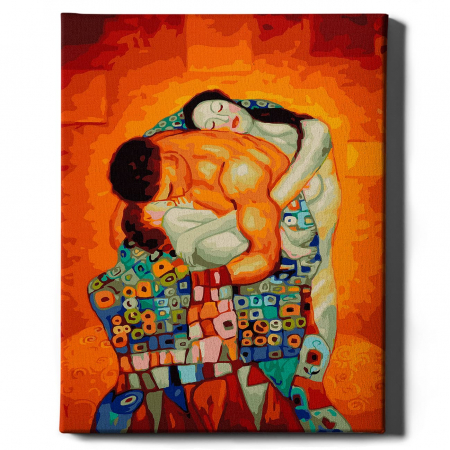 Set pictura pe numere, cu sasiu, Familia - Klimt, 40x50 cm [1]