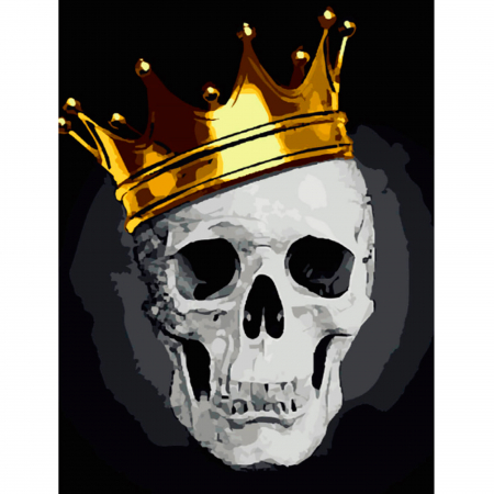 Pictura pe Numere, cu sasiu, Fashionable Skull, 40x50 [0]