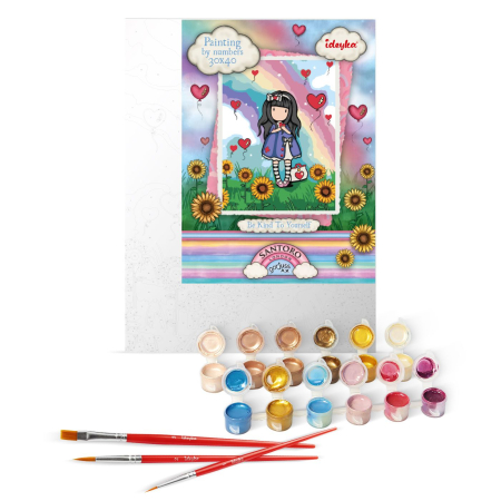 Set pictura pe numere, cu sasiu, Iubeste-te pe tine insati - colectia Santoro, 30x40 cm [1]