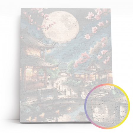 Set pictura pe numere, cu sasiu, Noapte orientala, 40x50 cm [2]