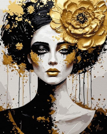 Picturi pe numere - Set pictura pe numere, cu sasiu, Fatetele sufletului, 40x50 cm