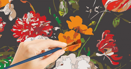 Set pictura pe numere, cu sasiu, Flori - Jan Davidszoon de Heem, 40x50 cm [1]