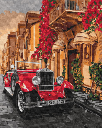 Set pictura pe numere, cu sasiu, In stilul anilor '60 , 40x50 cm [0]